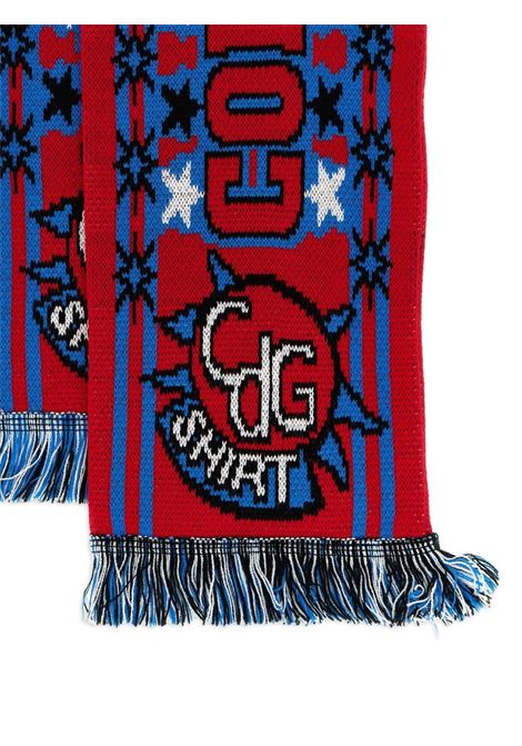 1988 wovwn scarf unisex red and blu COMME DES GARÇONS | FP-K401-W251